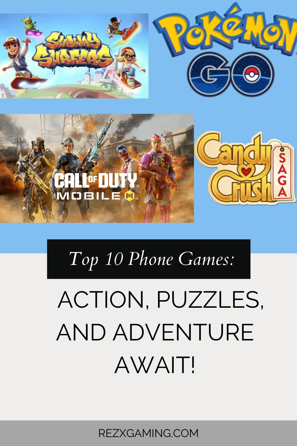 Top 10 Phone Games: Action, Puzzles, and Adventure Await!